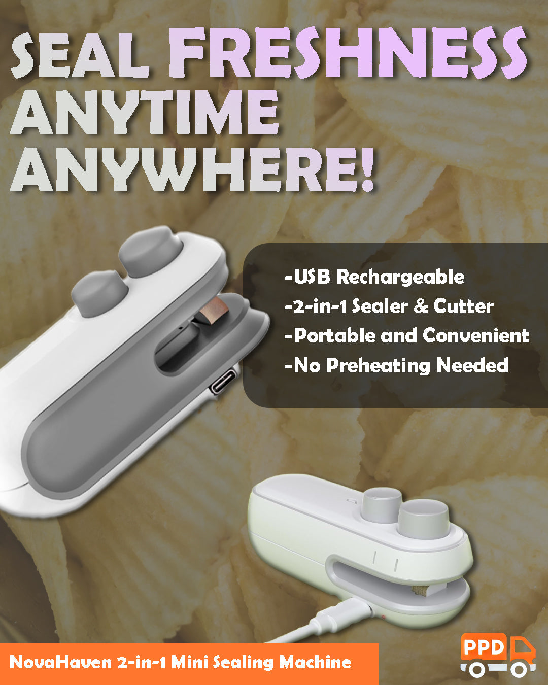 NovaHaven 2-in-1 Mini Sealing Machine