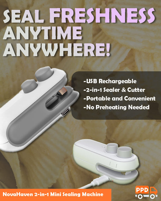 NovaHaven 2-in-1 Mini Sealing Machine